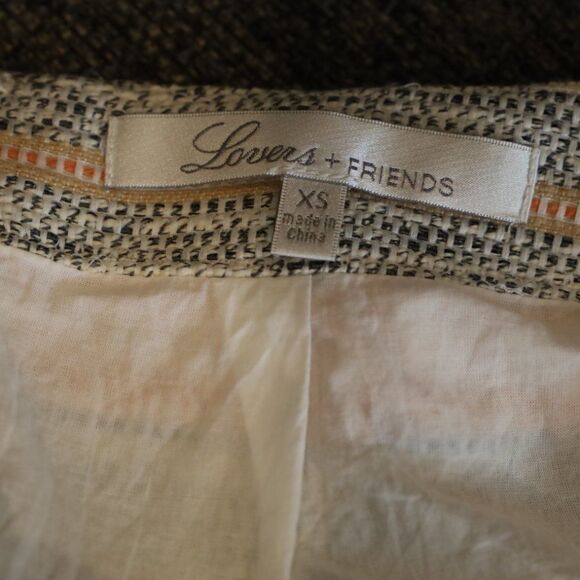 Lovers + Friends Tweed Mini Skirt Sz XS - Picture 3 of 7